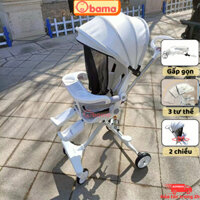 Xe đẩy cho bé gấp gọn M9, Xe đẩy K1, 2 chiều, 3 tư thế, cho bé từ 2 tháng tuổi - 6 tuổi, OBAMA BABY