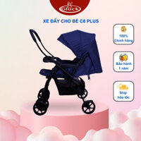 Xe đẩy cho bé mã C8 plus, xe đẩy gấp gọn cho bé chính hãng Gluck vn, xe đẩy cho bé sơ sinh xoay 2 chiều Gluck Baby