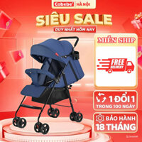 Xe Đẩy Cho Bé Sơ Sinh Cobebe', Đẩy 2 Chiều, 3 Tư Thế, Gập Gọn, Đệm Êm, Kèm Bàn Ăn Dặm.