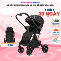 Xe Đẩy Cho Bé Sơ Sinh Đến 4 Tuổi MAMAGO V8, Xe Đẩy 2 Chiều, 6 Giảm sóc chống sốc - BABYMALL