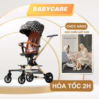 Xe đẩy cho bé sơ sinh G500-1 đủ màu có kèm bàn ăn dặm mẫu mới nhất 2024 (full hộp đã lăp sẵn)