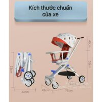 Xe Đẩy Cho Bé, Xoay 360 Loại Mới Đa Năng 3in1 Ngồi- Ngả- Ghế Ăn - Bản Cao Cấp, Đủ Phụ Kiện, khung thép cacbon chắc chắn.