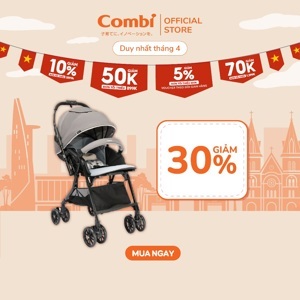 Xe đẩy Combi Mechacal Handy 4 bánh quay tự động