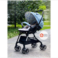 Xe đẩy Combi Sugocal Light đệm điều hòa, 4 bánh xoay tự động - BH Chính Hãng 1 Năm
