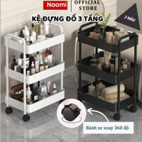 Xe Đẩy Đa Năng Naomi 3 Tầng Tiện Lợi Có Bánh Xe Di Chuyển Dễ Dàng