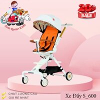 Xe đẩy đảo chiều gấp gọn S600 cao cấp cho bé sơ sinh (kèm bàn ăn dặm) Anh Quân Kids