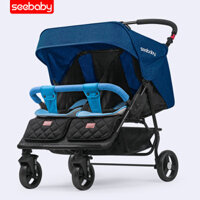 Xe đẩy đôi cho bé sơ sinh Seebaby T22 vừa nằm vừa ngồi
