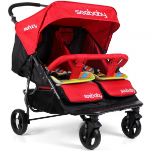 Xe đẩy trẻ em đôi Seebaby T22 nhiều màu