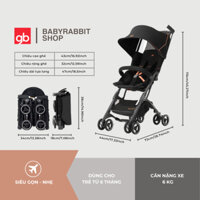 Xe đẩy du lịch gấp gọn GB POCKIT LIGHTING 2025