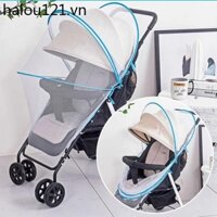 Xe đẩy em bé Lưới chống muỗi Full Cover Trẻ em Đa năng Ô dù cho bé Ô tô cực lớn được mã hóa gạc che nắng Vỏ chống muỗi