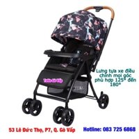 Xe đẩy em bé Zaracos Oral 2076 Pattern Black