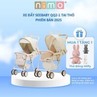 Xe Đẩy Gấp Gọn 2 Chiều 3 Tư Thế Cho Bé Seebaby QQ3 Hình Tai Thỏ Bảo Hành 12 Tháng- Nimo