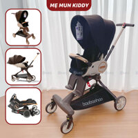 Xe đẩy gấp gọn 2 chiều 3 tư thế kèm đệm ngồi Baobaohao V9 màu nâu - Hàng chính hãng - Bảo hành 1 năm