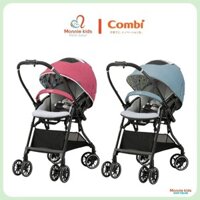 Xe đẩy gấp gọn 2 chiều Combi Sugocal Light cho bé 1m+, xe đẩy trẻ em cao cấp có mái che siêu nhẹ