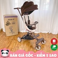 ✆Xe đẩy gấp gọn Baobaohao V18 ngồi ngả 5 chế độ kèm gối da và mái che mẫu mới nhất 2022