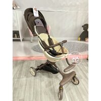 Xe đẩy gấp gọn Baobaohao V18 ngồi ngả 5 chế độ kèm gối da và đệm ngồi