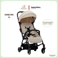 Xe đẩy gấp gọn Hamilton X1 thao tác 1 chạm cho bé 0M+, xe nôi cao cấp hiện đại - Monnie Kids