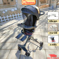 Xe đẩy  gấp gọn M9, Xe đẩy M9, Xe đẩy K8, 2 chiều, 3 tư thế, cho bé từ 2 tháng tuổi - 6 tuổi, OBAMA