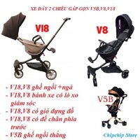 Xe đẩy gấp gọn V5B ,V8,V18 cao cấp -hàng chính hãng Baobaohao - bảo hành 12 tháng