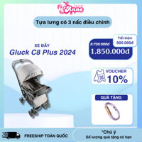 Xe đẩy Gluck C8 Plus 2024 - tay đẩy xoay 2 chiều, có nệm lót