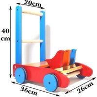 Xe đẩy gỗ tập đi cho bé