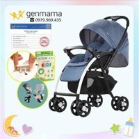 Xe đẩy hai chiều gấp gọn siêu nhẹ cho bé, xe đẩy có bàn ăn chịu tải 60kg có tay kéo du lịch GM-XE05 GENMAMA