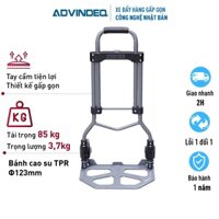 Xe đẩy hàng 2 bánh chở 85kg rút gọn nhập khẩu ADVINDEQ TL-85C, bánh xe chống ồn, khung siêu bền chịu lực tốt