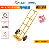 Xe đẩy hàng 2 bánh INGCO HHHT20141 Xe kéo đẩy hàng khả năng tải 200kg, độ dày tấm thép 3.5mm, bánh xe khí nén bền bỉ