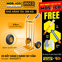 Xe đẩy hàng 2 bánh INGCO HHHT20771 khả năng tải 200kg, vận chuyển hàng hóa nặng, cồng kềnh dễ dàng MOSACO