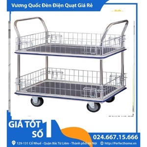 Xe đẩy hàng 2 tầng có lưới bảo vệ Sumo HB-220M