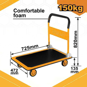 Xe đẩy hàng 4 bánh gấp gọn Ingco HPHT11502, 150kg