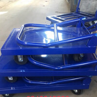 Xe đẩy hàng 4 bánh gập gọn sàn phăng - tải trọng lớn 300- 500kg - giá xưởng