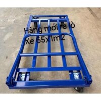 Xe đẩy hàng 4 bánh gấp gọn kích thước lớn 65x120 tải trọng 500kg [BC shop] (Shop BC)