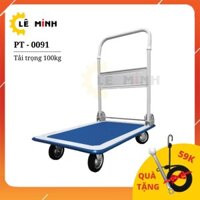 Xe Đẩy Hàng 4 Bánh MAXKIWI PT-0091 - Tải Trọng 100kg (TẶNG KÈM Cờ-lê và Dây ràng hàng hóa)