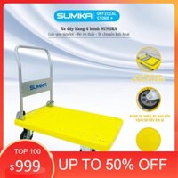 Xe đẩy hàng 4 bánh SUMIKA T500 - Khung thép, tay cầm gấp mở tiện lợi, tải trọng 500kg