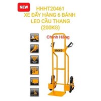 Xe đẩy hàng 6 bánh leo cầu thang INGCO HHHT20461 | xe kéo hàng cầm tay khả năng tải 200kg, kích thước tấm lót chân 240x3