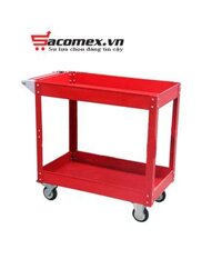 Xe đẩy hàng công cụ 4 bánh 2 tầng XCD100T2