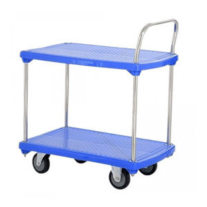 Xe đẩy hàng sàn nhựa 2 tầng Sumo Thái Lan NP-220S