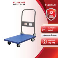 Xe đẩy hàng sàn nhựa FUJIHOME PH150A - tải trọng 100kg - Thiết kế chắc chắn - bánh xe bằng cao su