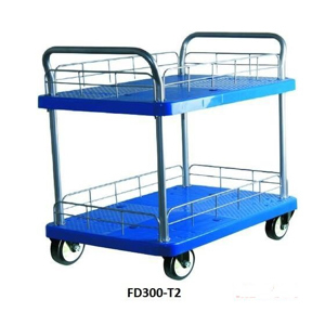 Xe đẩy hàng sàn nhựa hai tầng Feida FD300-T2 (FD-300T2) - 300 Kg