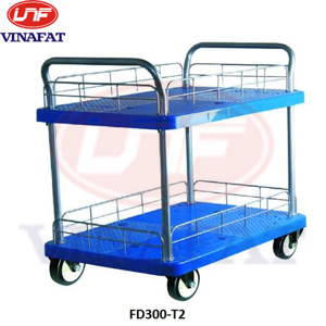 Xe đẩy hàng sàn nhựa hai tầng Feida FD300-T2 (FD-300T2) - 300 Kg