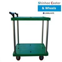 Xe đẩy hàng Shinhee Hàn quốc Tay nhôm 2 tầng 150kg