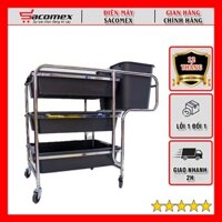 Xe đẩy HiClean HC168 - Xe dọn vệ sinh, thu gom bát đĩa và thức ăn - Hàng chính hãng, bảo hành 12 tháng