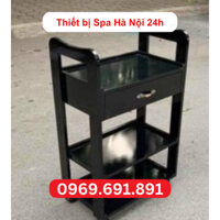 Xe đẩy, kệ gỗ 3 tầng - Chuyên dùng trong spa thẩm mỹ viện [Kho Thiết bị Spa 24h]