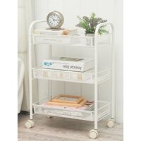 Xe Đẩy Kệ Làm Đẹp Xe Thẩm Mỹ Viện Xe Đẩy Ba Tầng Tiệm Cắt Tóc Dụng Cụ Làm Tóc Xe Đẩy Tóc Salon Giá Để Đồ