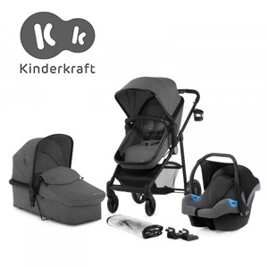 Xe đẩy kiêm nôi sơ sinh Kinderkraft Juli 3in1
