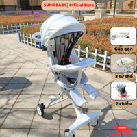 XE ĐẨY M9 có Khay ăn, Xe đẩy M8, M2 gấp gọn 2 chiều có ĐỆM kèm MÁI CHE, XE ĐẨY GẤP GỌN, SUNO BABY