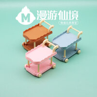 Xe đẩy mini mô phỏng thu nhỏ, đồ ăn giải khát, xe ăn uống, siêu thị, thức ăn nhà bếp, bánh, thức ăn, đồ chơi, quà tặng