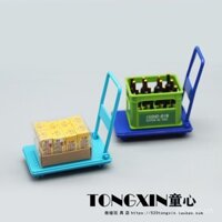 Xe đẩy mini mô phỏng thu nhỏ, xe kéo, phụ kiện nhà búp bê, đồ chơi trẻ em mô hình, trang trí, quà tặng nhỏ
