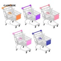 Xe đẩy mua sắm Mini Garende Kids để nhập vai, Đồ chơi xe đẩy cầm tay siêu thị, Giỏ đựng đồ cho trẻ em